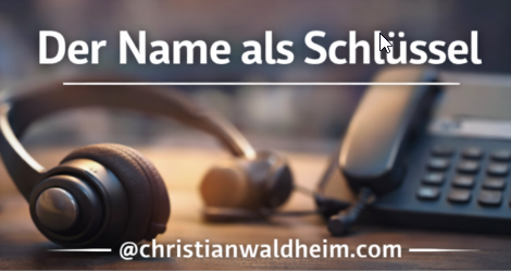 Über die Wichtigkeit der namentlichen Ansprache.